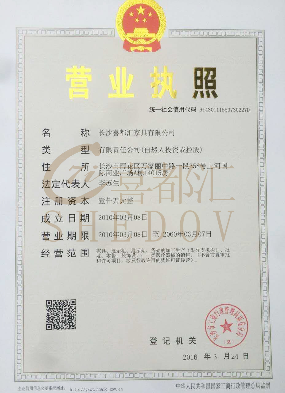 公司执照营业证书